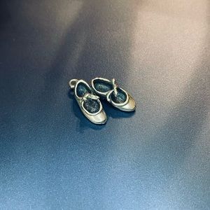 Retired Tap Shoes James Avery Charm - split loop - polished